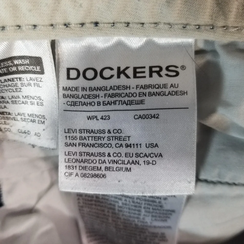 Dockers shorts men's large‎ blue floral outdoor beach Comfort waist